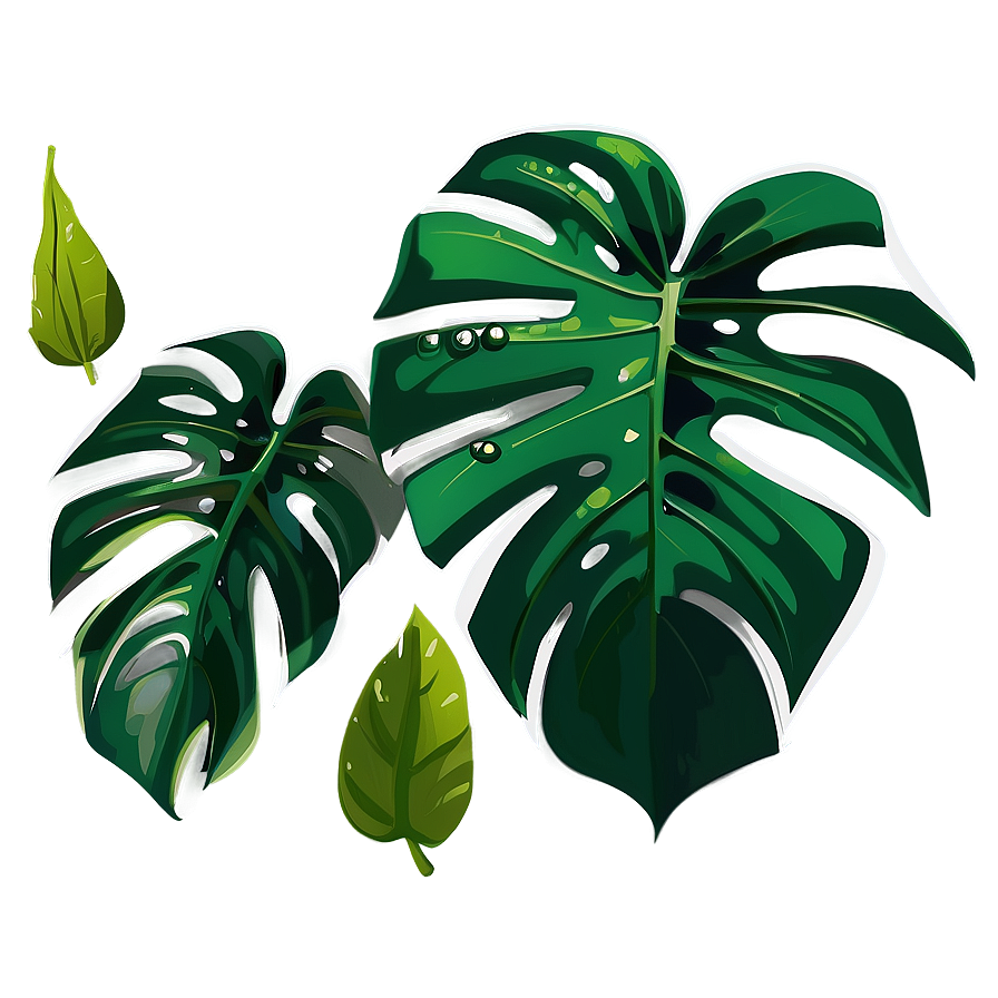 Monstera Deliciosa Vector PNG snp PNG with transparent background