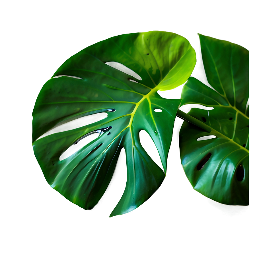 Monstera Leaf Closeup Png Jrp69