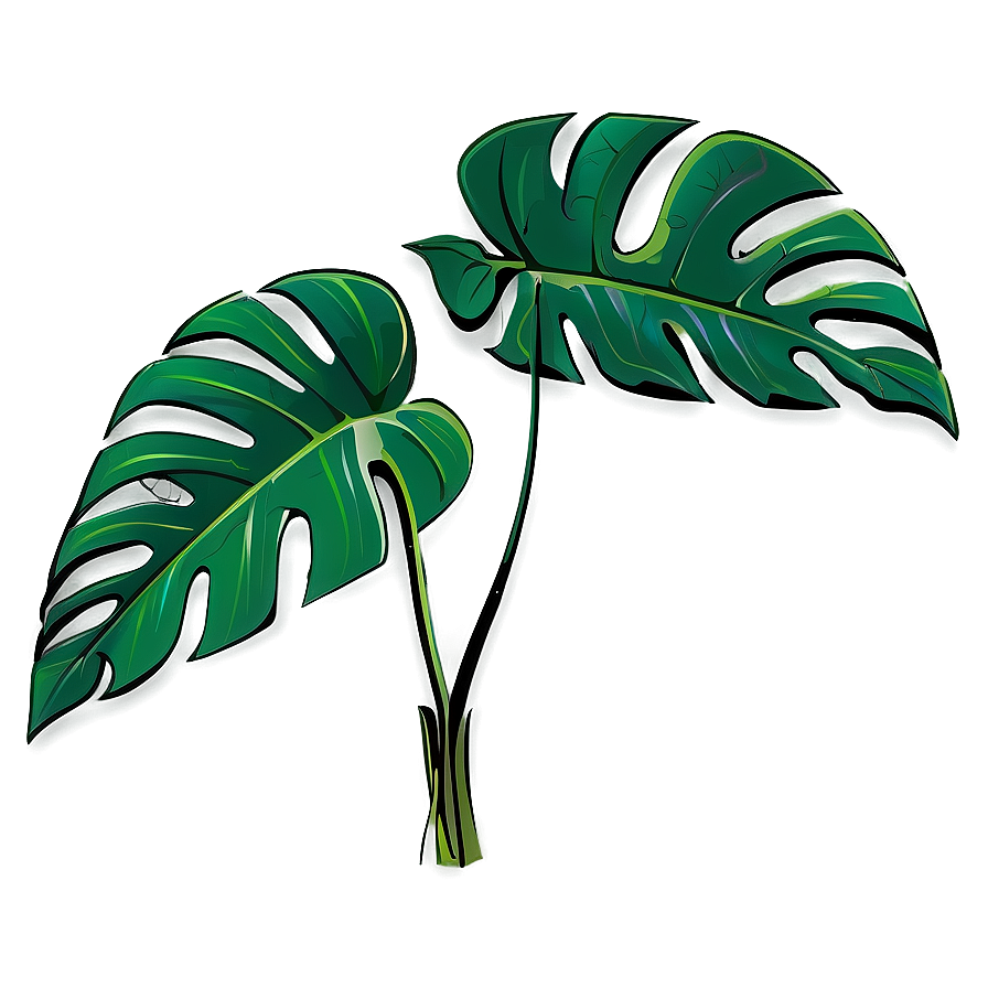 Monstera Leaf Design PNG 62 PNG with transparent background