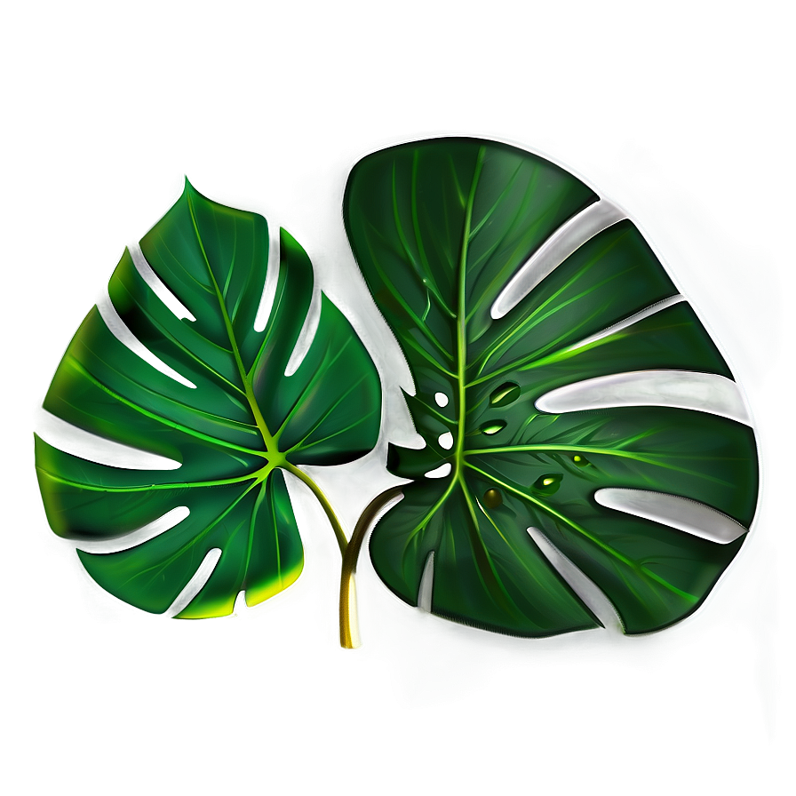 Monstera Leaf On White Png 05232024