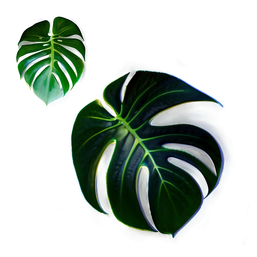 Monstera Leaf With Shadow Png 05232024