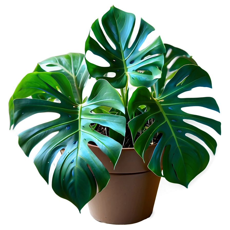 Monstera Plant Top View Png 42