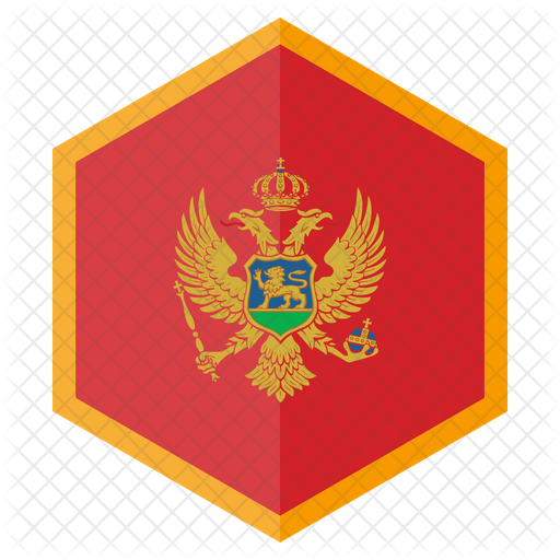 Montenegro Coatof Arms Hexagon