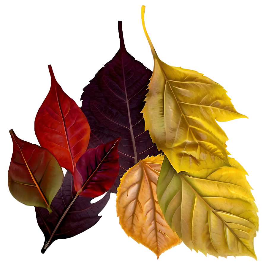 Moody Autumn Leaves Png Xjn70