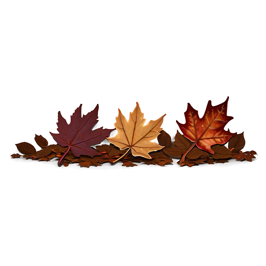 Moody Fallen Leaves Scene Png 06292024