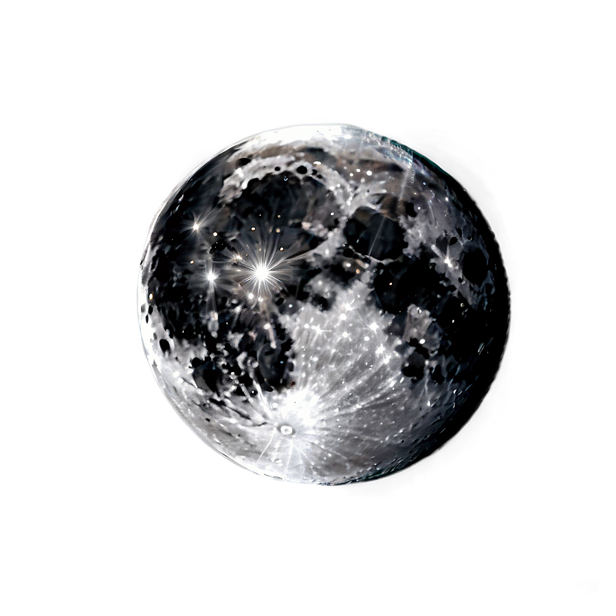 moon a PNG with transparent background