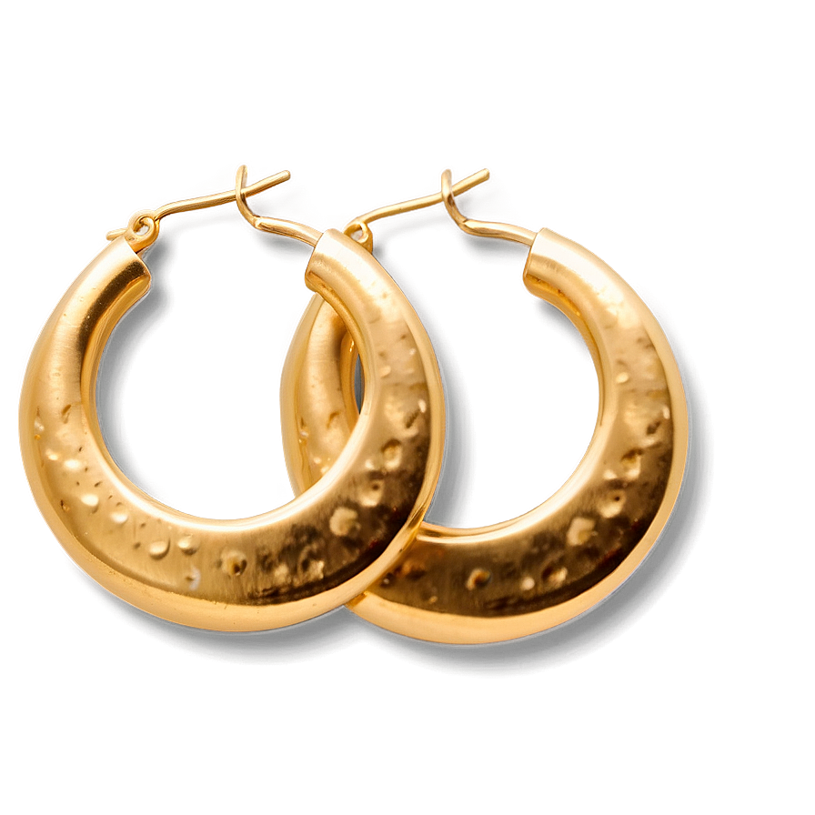 Moon Hoop Earring Png 06132024