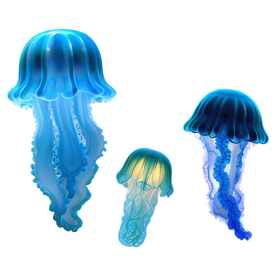 Moon Jelly Bioluminescence Effect Png 55