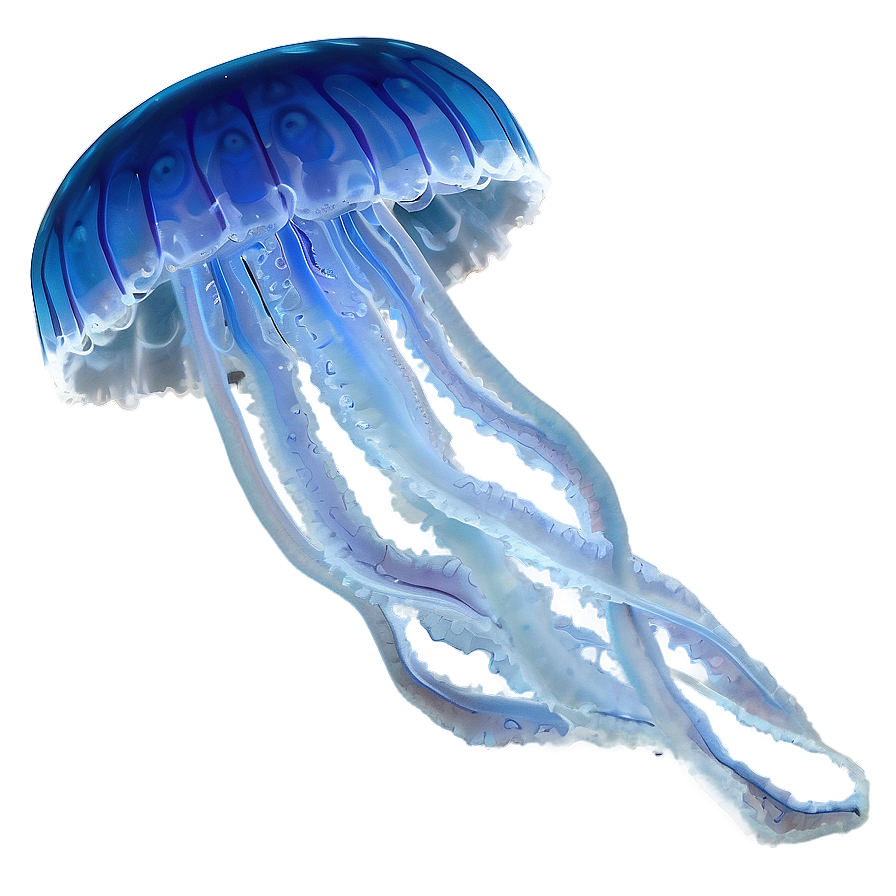 Moon Jelly In Night Sea Png 81