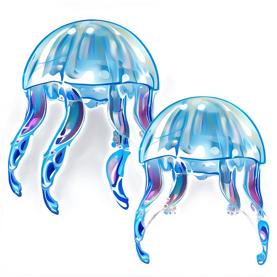 Moon Jelly Swimming Pose Png Ubs74