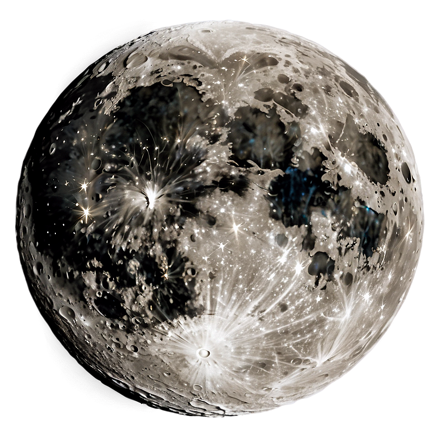 Moon Surface With Galactic Viewpoint Png Frv18