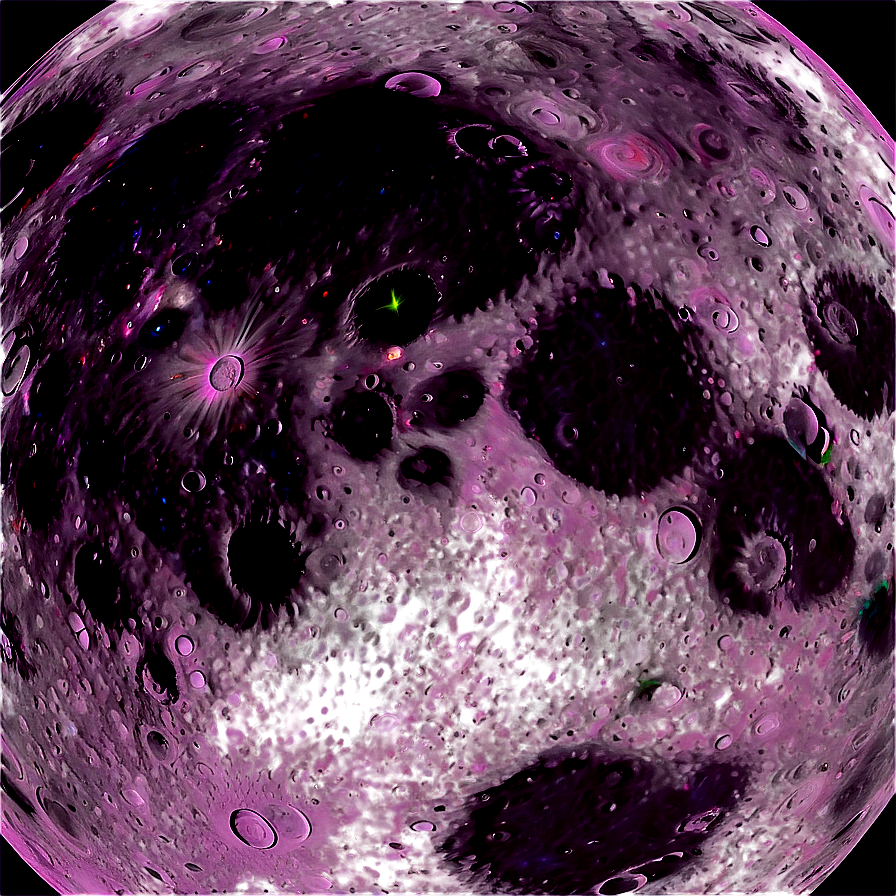 Moon Surface With Galactic Viewpoint Png Rbm31