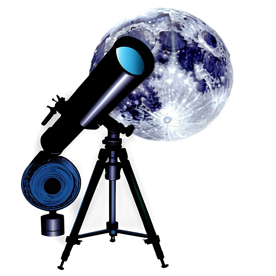 Moon Through Telescope Png 06132024