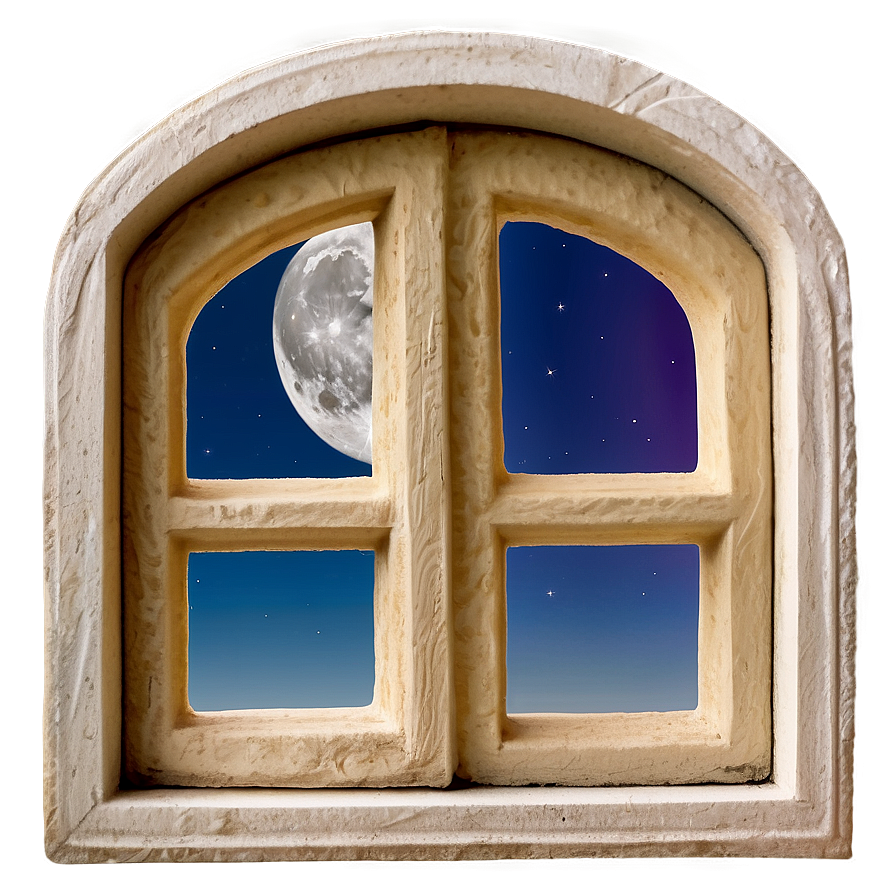 Moon Through Window Transparent Png Jjr