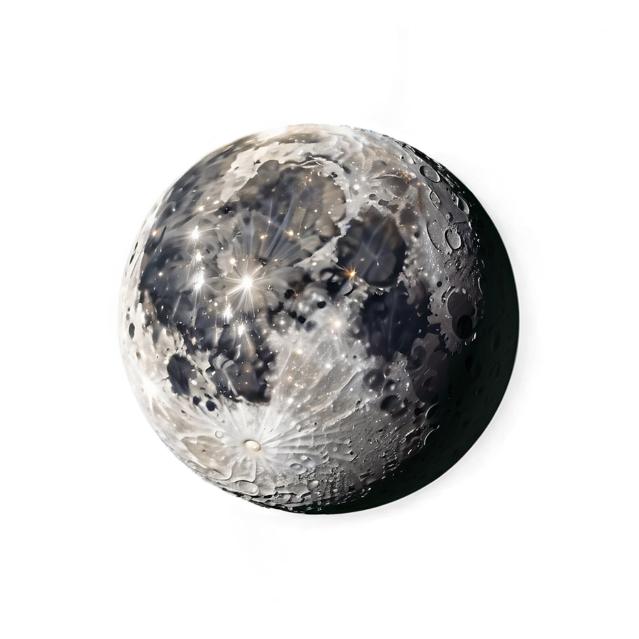 Moon With Craters Transparent Png Tqu