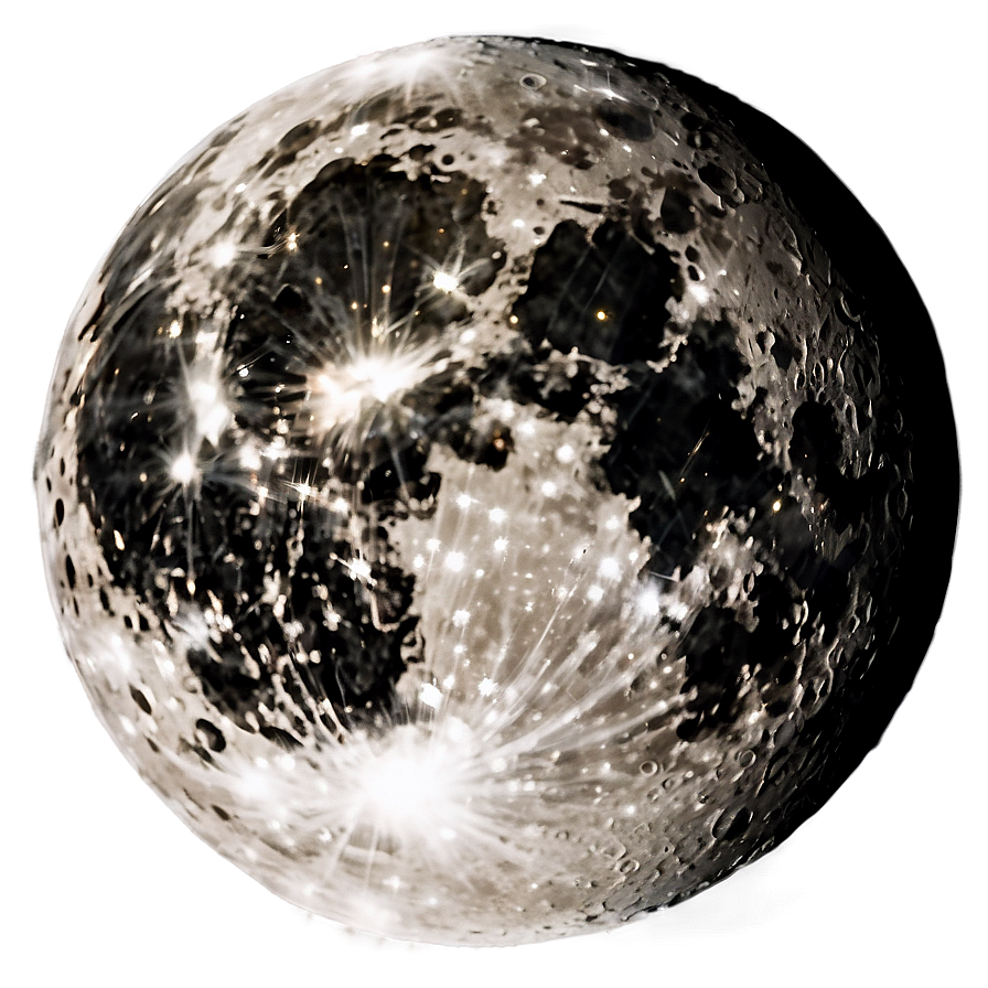 Moon With Halo Transparent Png 05252024