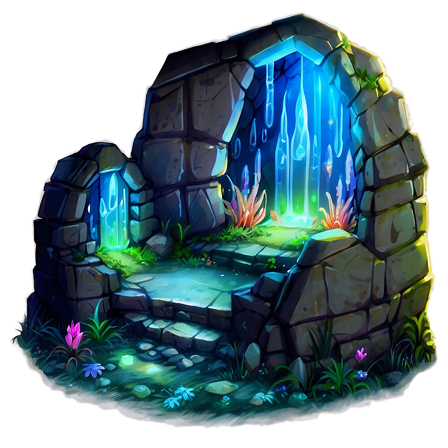 Moonlit Crystal Grotto Png Npc25