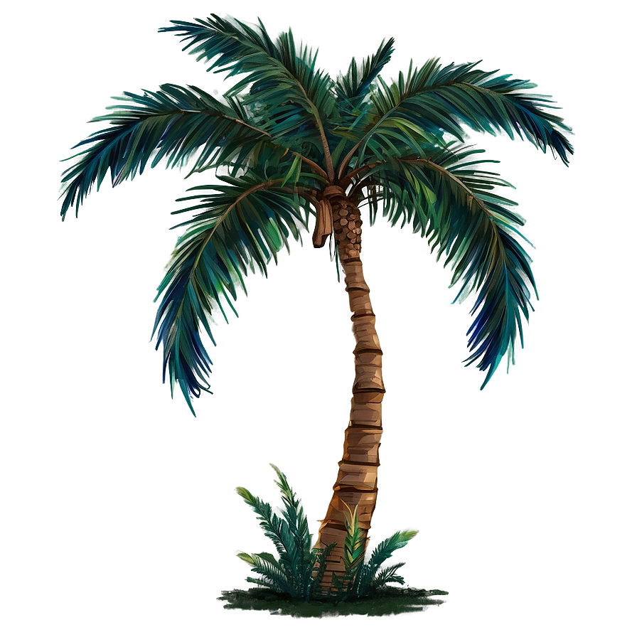 Moonlit Palm Tree Png Rmr