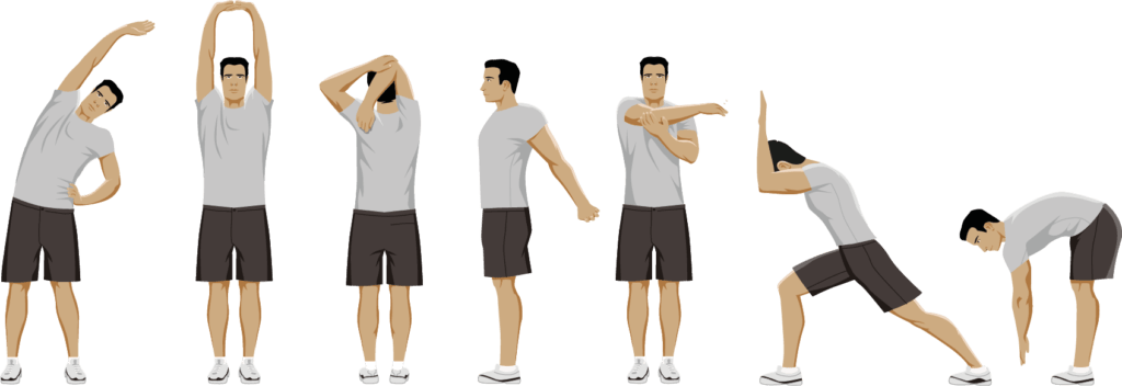 Pain From Long Standing - Standing Stretching Exercises PNG with transparent background