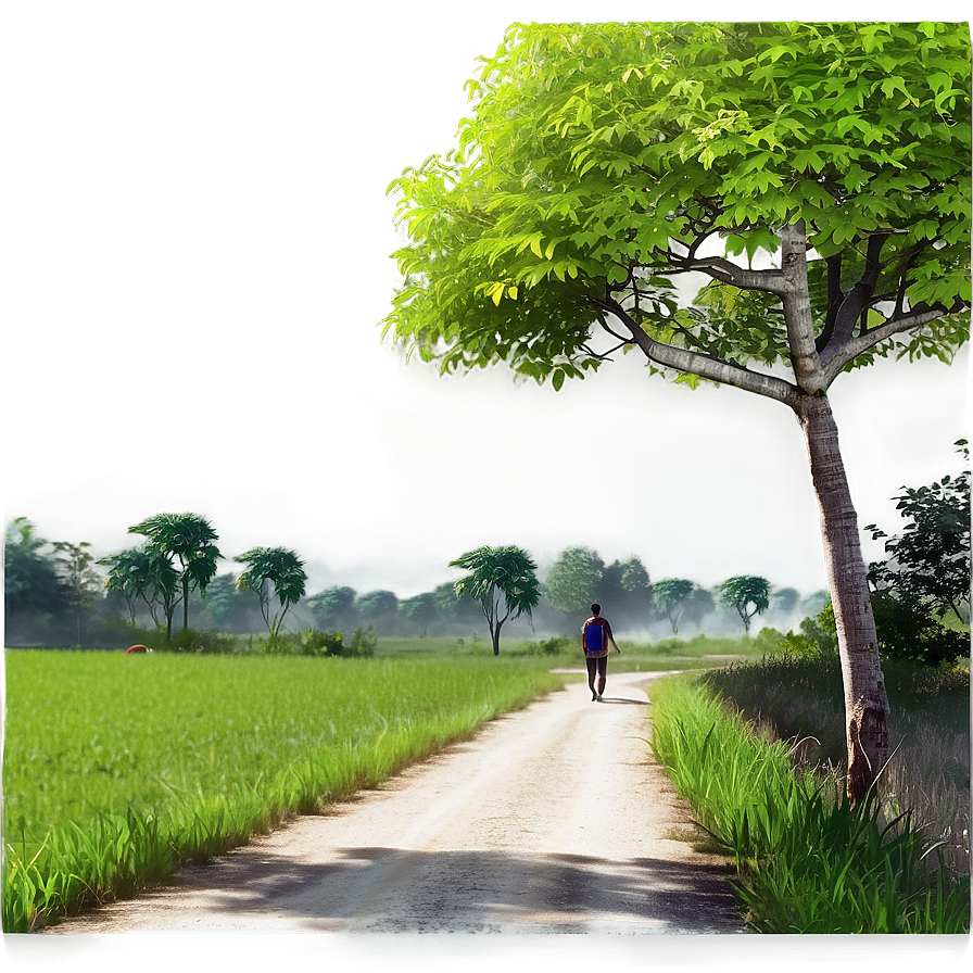 Morning Walk Scenery PNG xws PNG with transparent background