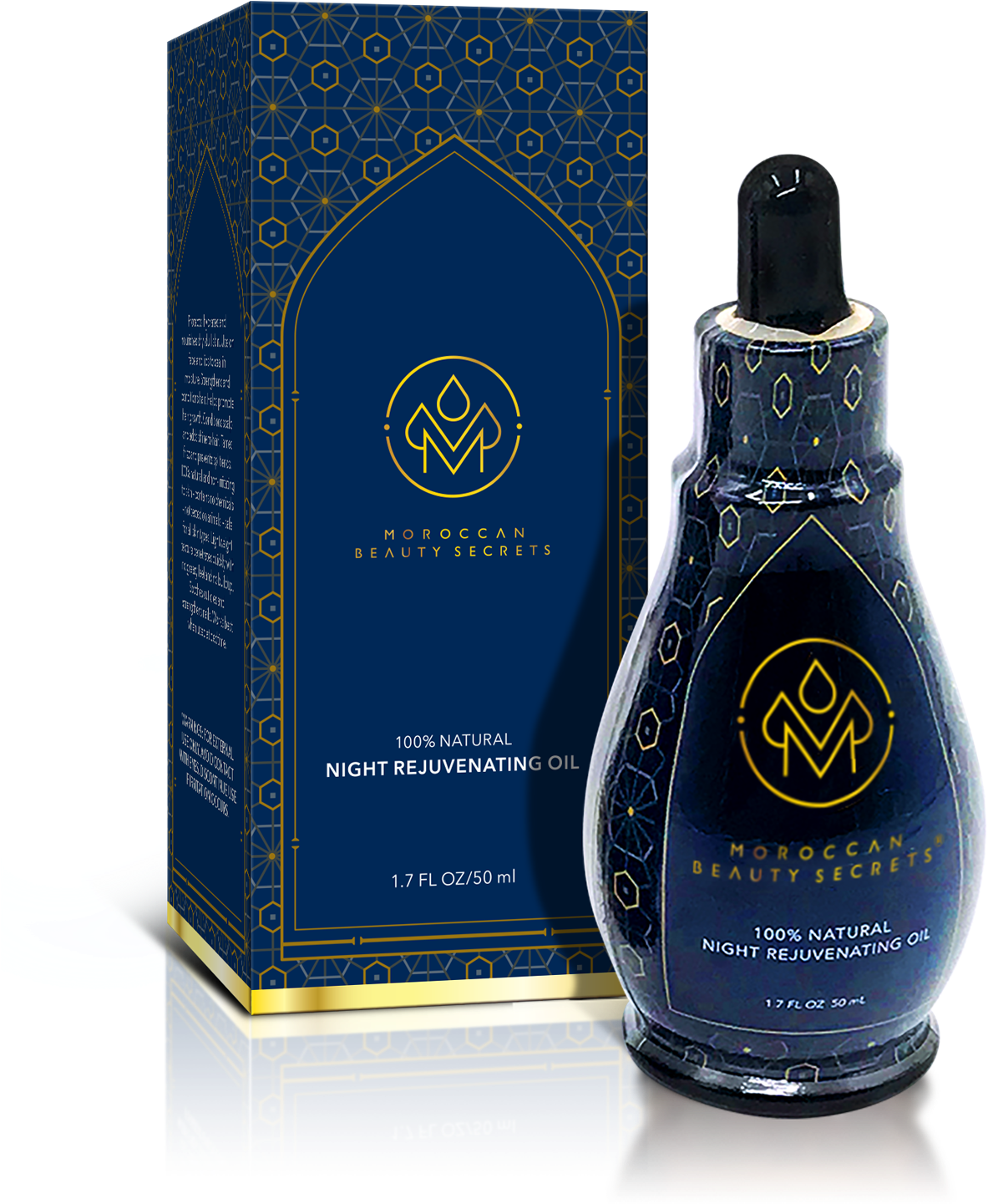 Moroccan Night Rejuvenating Oil Product Packaging