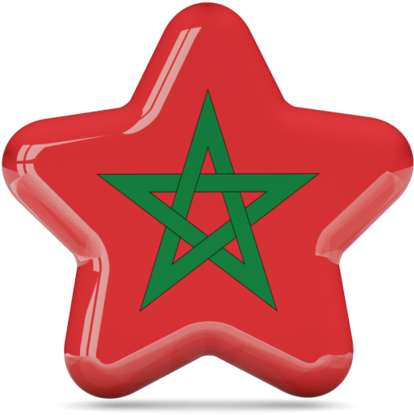 Moroccan Star Red Background