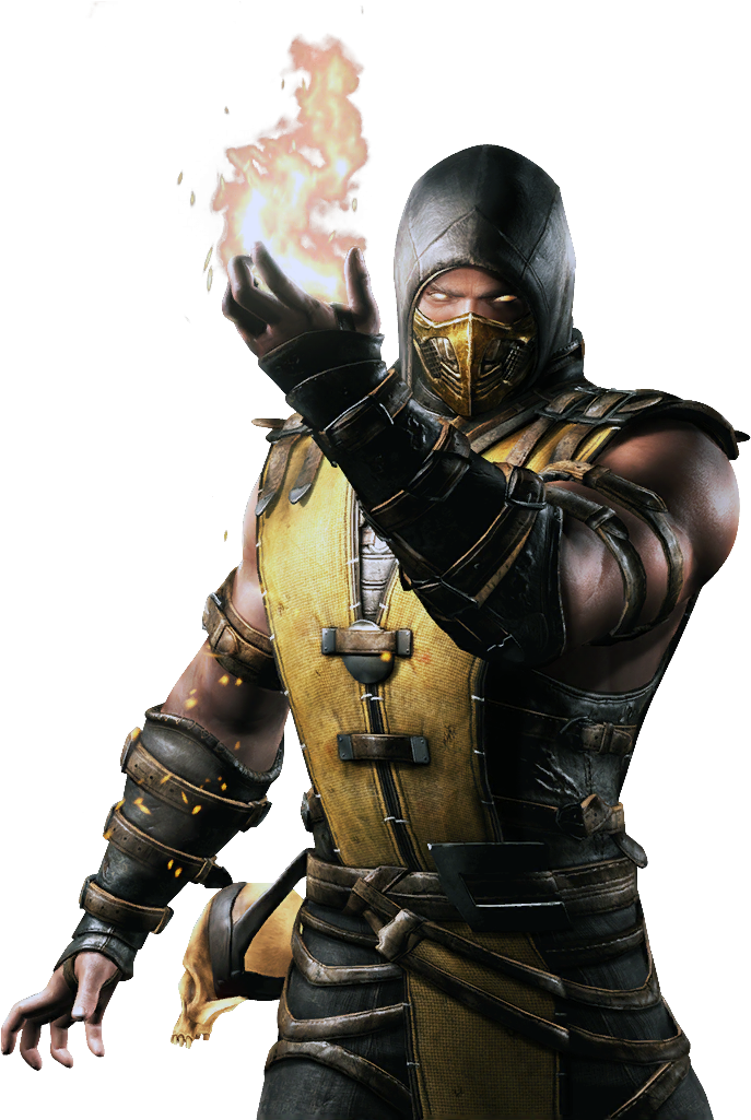 Mortal Kombat Ninjawith Flaming Hand