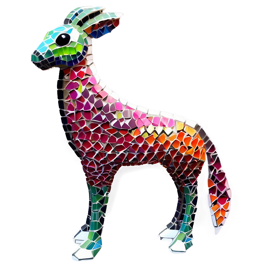 Mosaic Animal Figures Png Mym