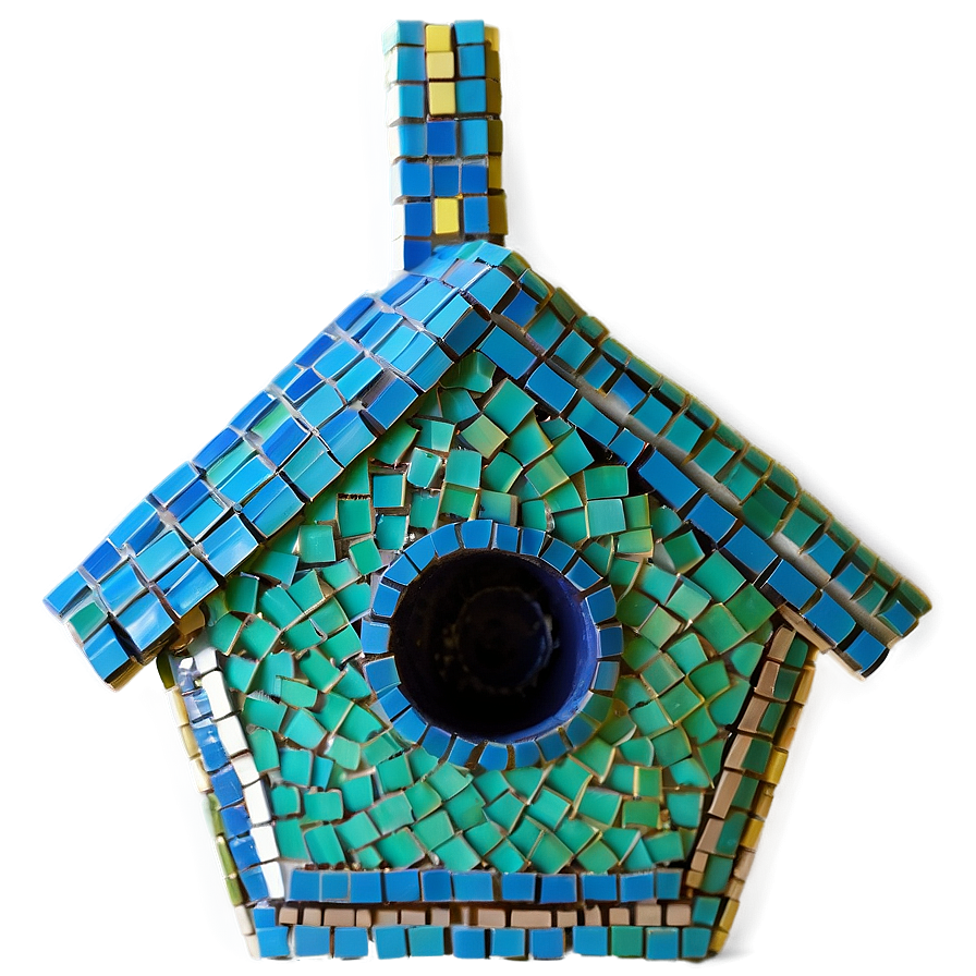 Mosaic Birdhouse Project Png 06252024