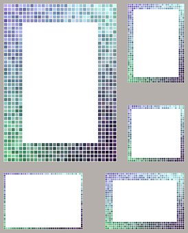 Mosaic Pattern Frames Collection