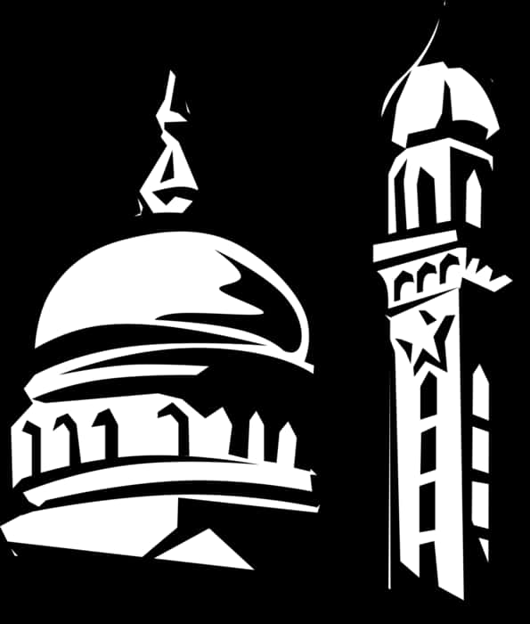 Mosque Silhouette Graphic