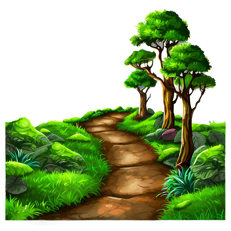 Mossy Forest Path PNG 06202024 PNG with transparent background
