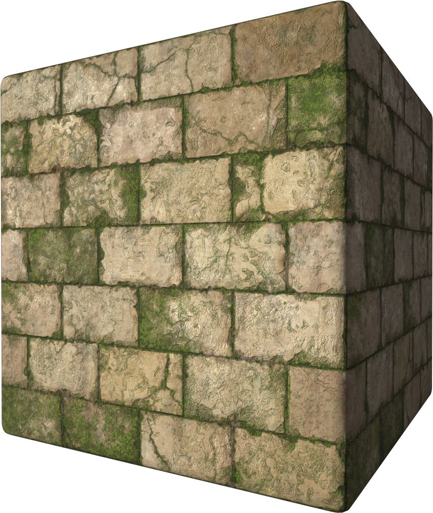 Mossy Stone Texture Corner