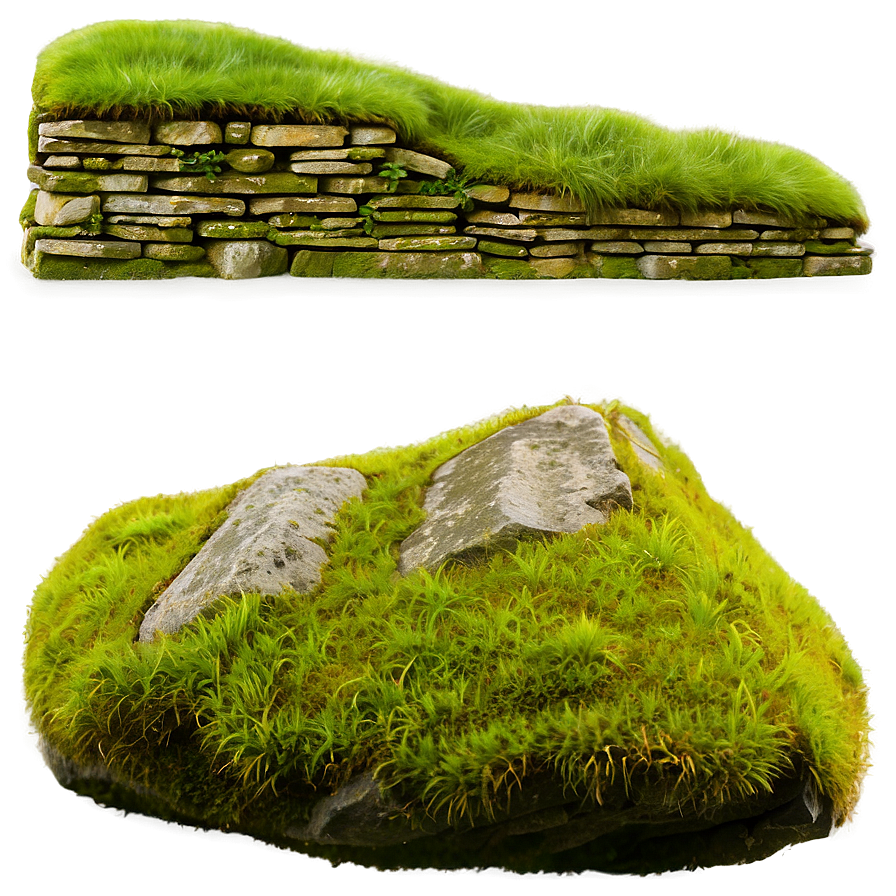 Mossy Stone Wall Png 05212024