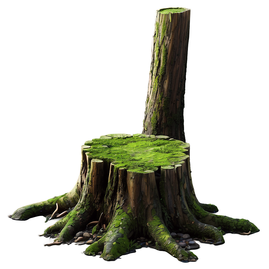 Mossy Tree Stump Png 06132024