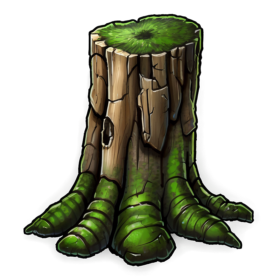 Mossy Tree Stump Png 4