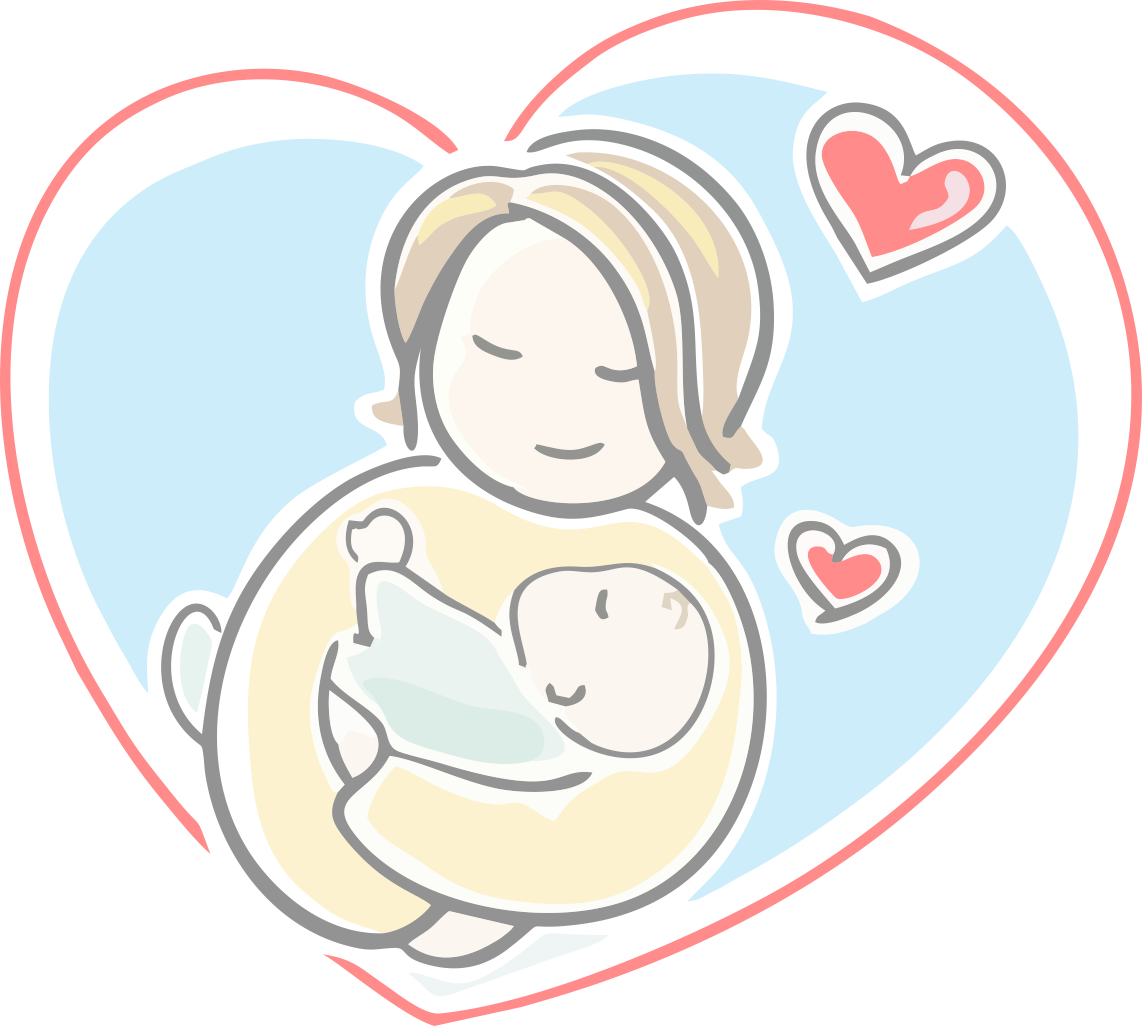 Mother Child Bonding Breastfeeding Illustration