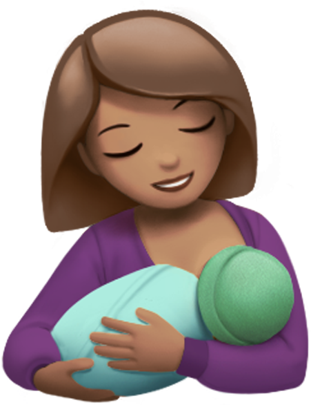 Mother Child Breastfeeding Emoji