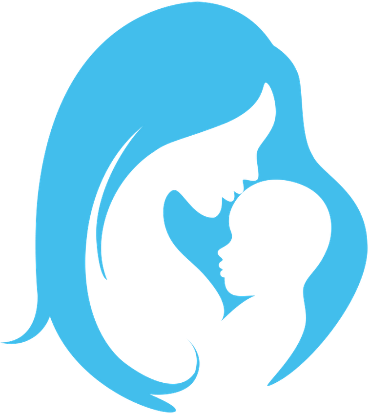 Mother Child Silhouette Art