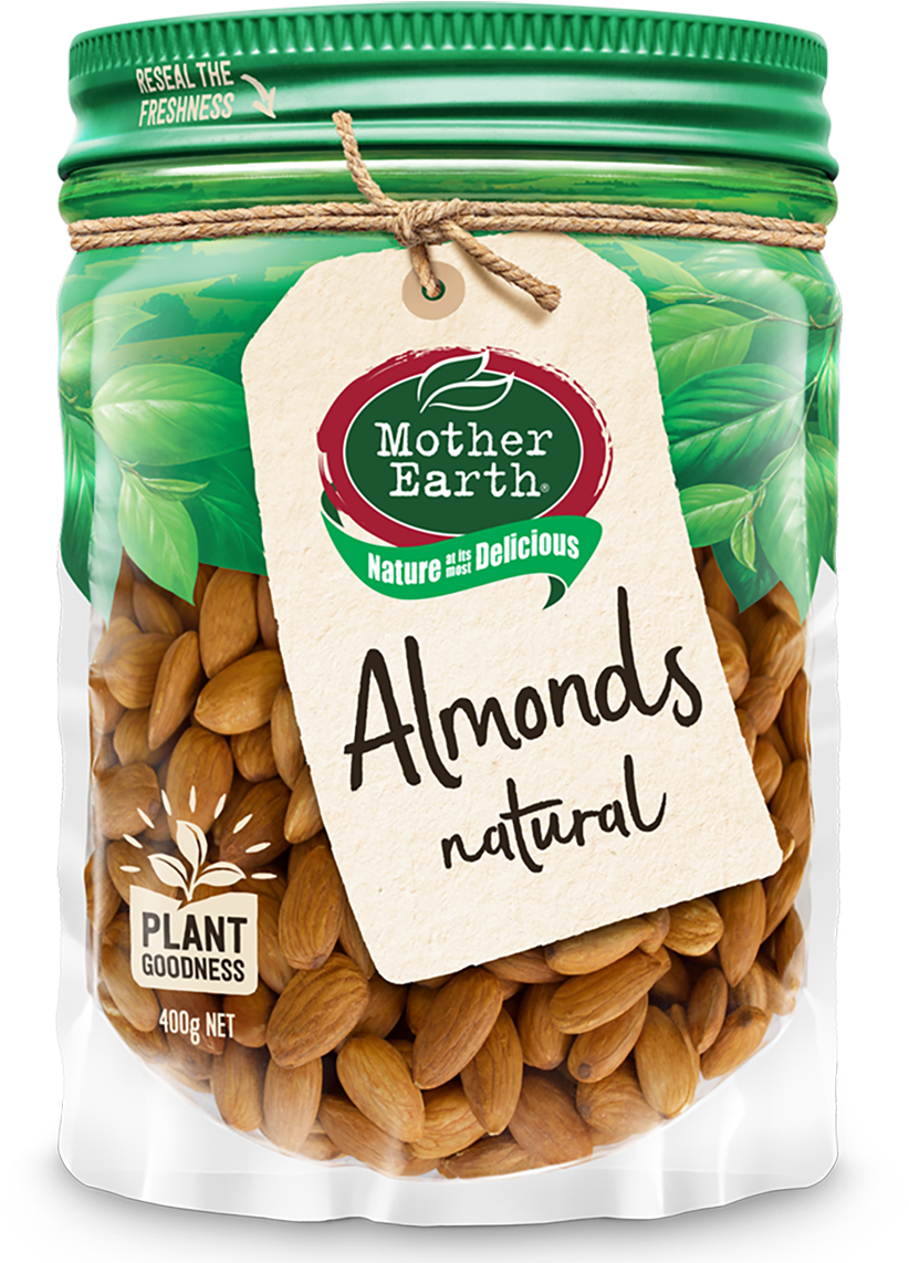 Mother Earth Natural Almonds Packaging