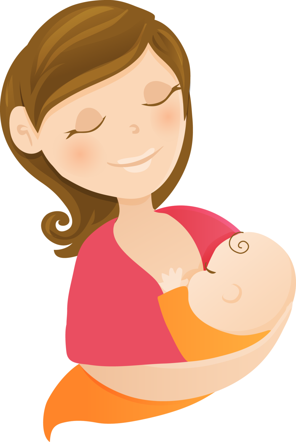 Mother Infant Bonding Illustration