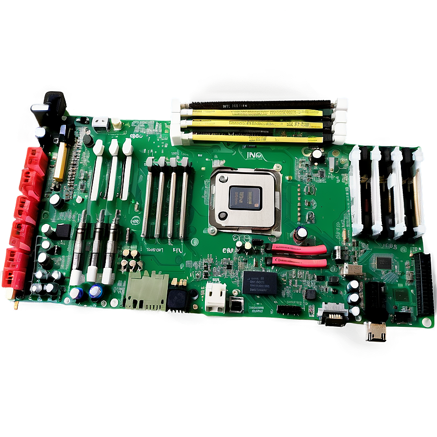 Motherboard Components Labelled Png Ood