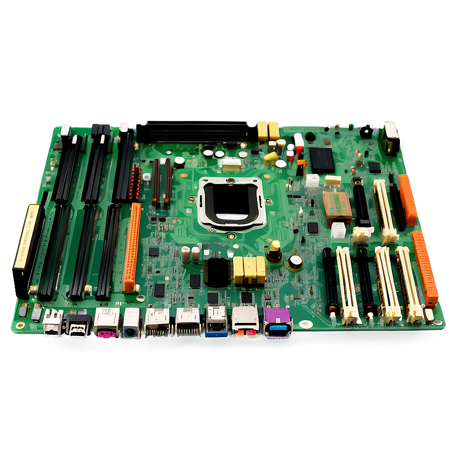 Motherboard Components Labelled Png Xtk