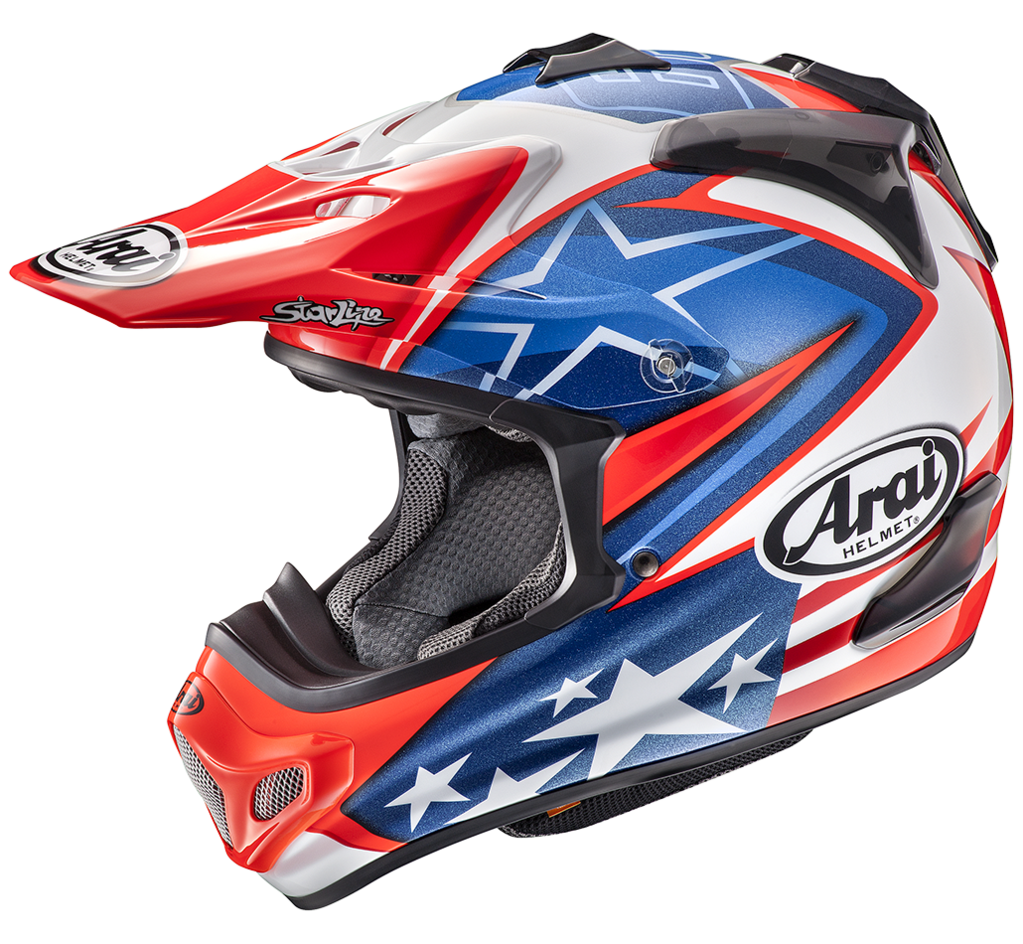 Motocross Patriotic Design Helmet