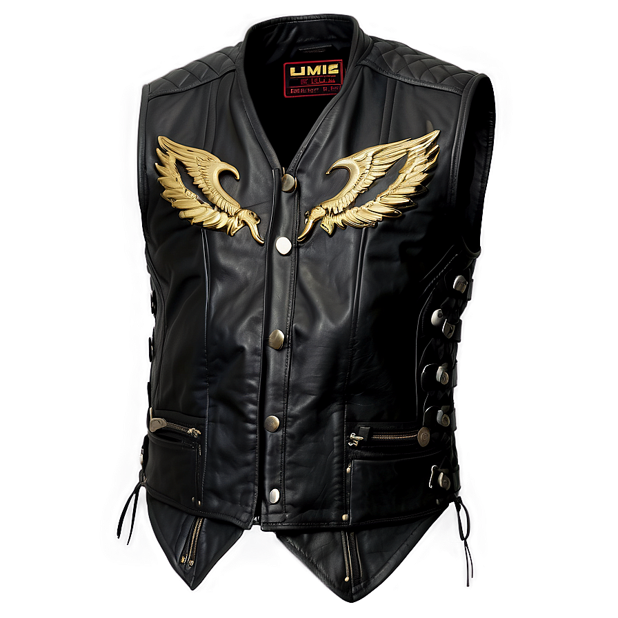 Motorcycle Leather Vest PNG bnv PNG with transparent background