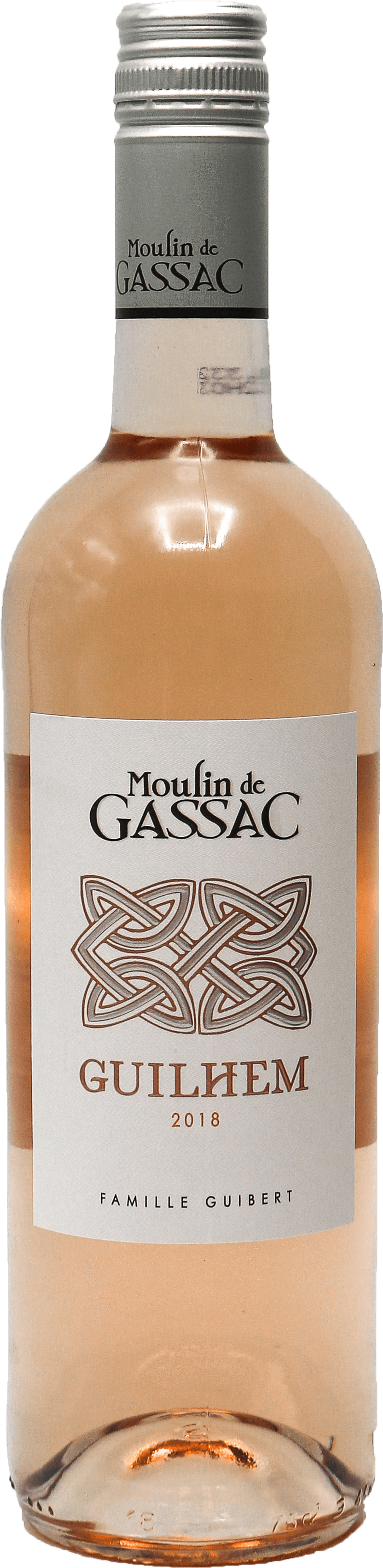 Moulinde Gassac Guilhem Rosé Wine2018 PNG with transparent background