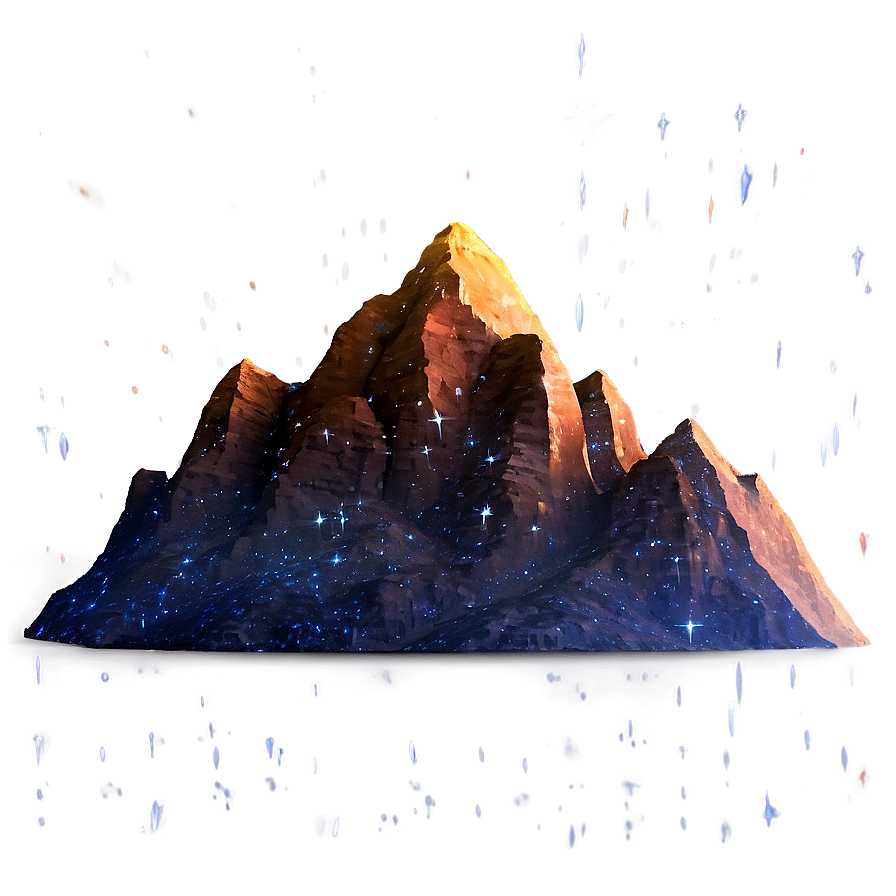 Mountain And Starlight Png Eku86