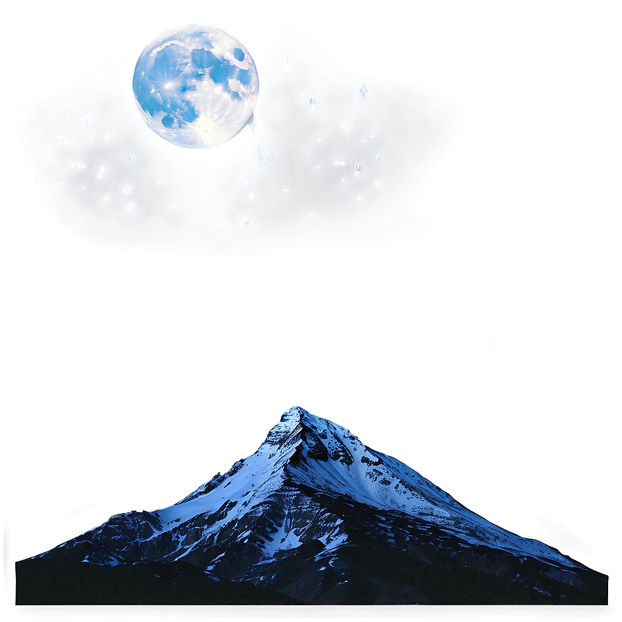 Mountain at Night PNG 34 PNG with transparent background