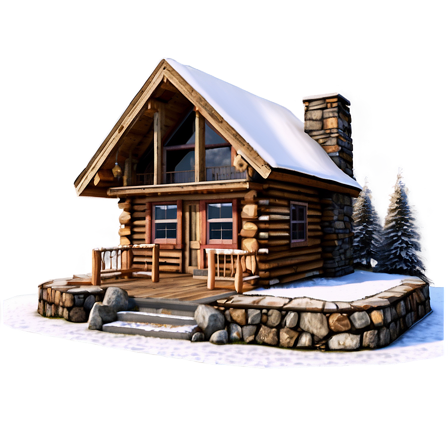 Mountain Cabin Aesthetic Png 11