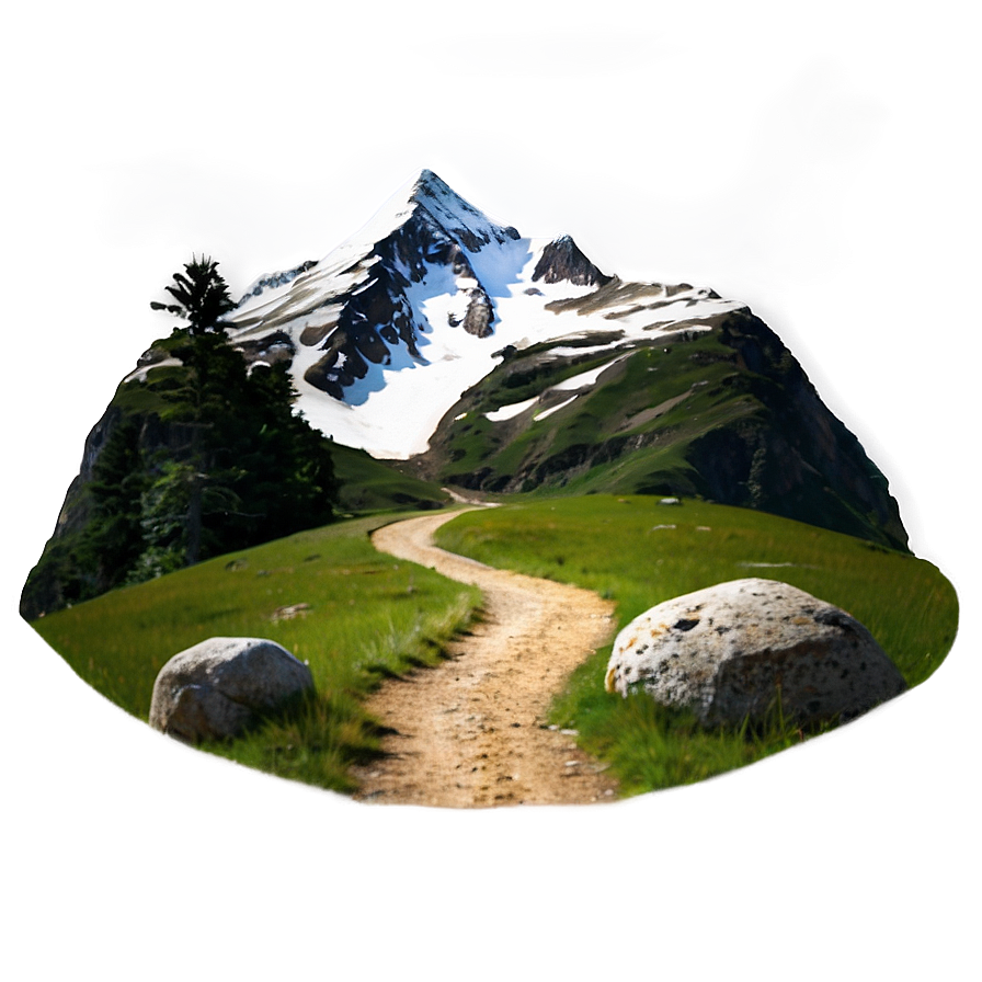 Mountain Hiking Path PNG 06202024 PNG with transparent background